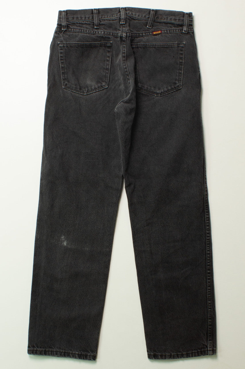 Vintage Black Rustler Denim Jeans (31x30)