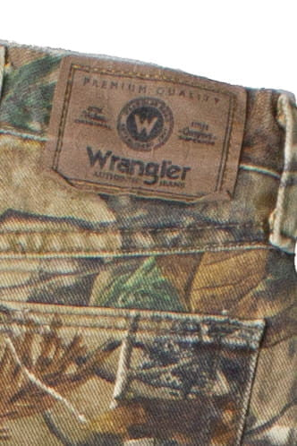 Wrangler Double Knee Realtree Camouflage Denim Jeans