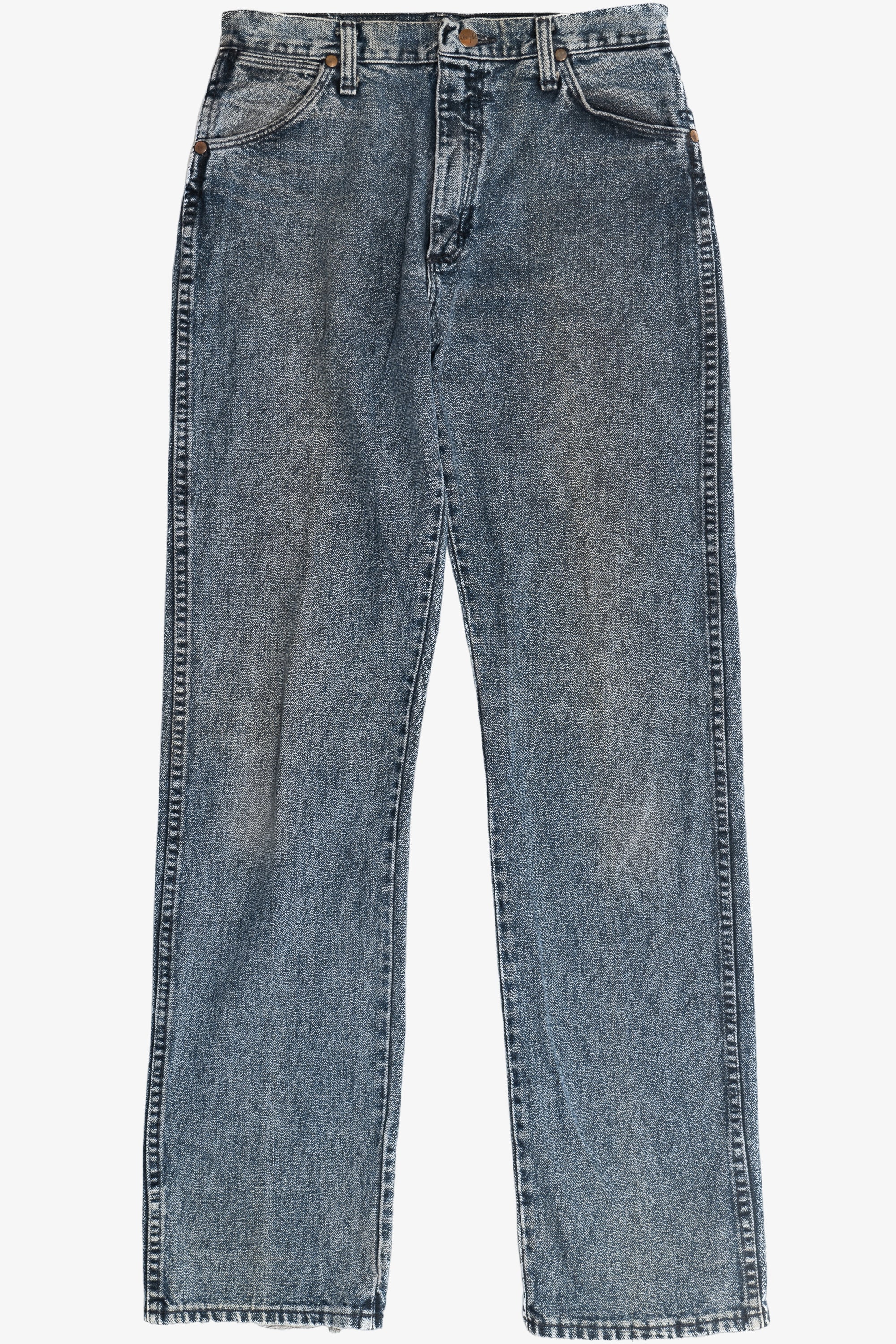 Vintage Wrangler Navy Acid Wash Denim Jeans (1980s)