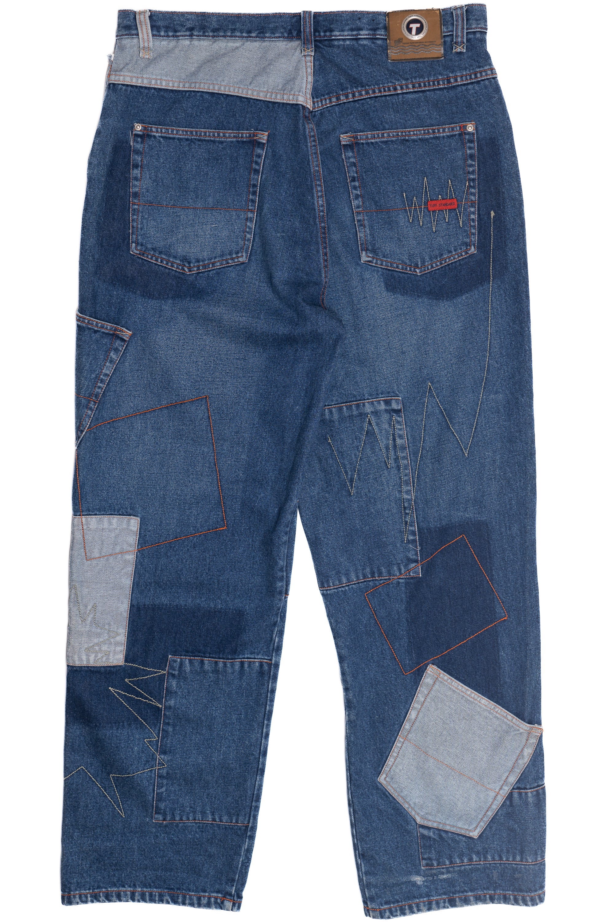 International Tuff Standard Patchwork Denim Baggy Jeans