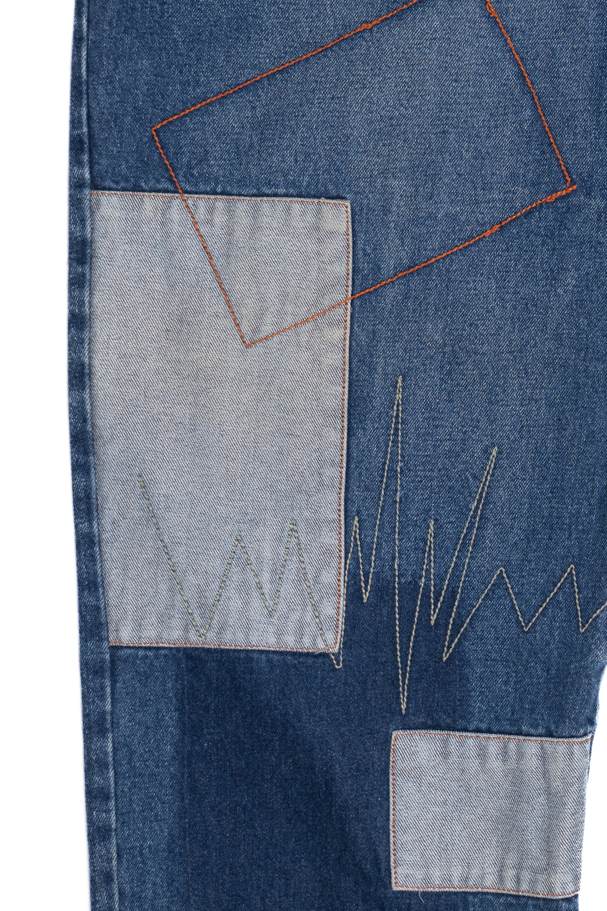 International Tuff Standard Patchwork Denim Baggy Jeans