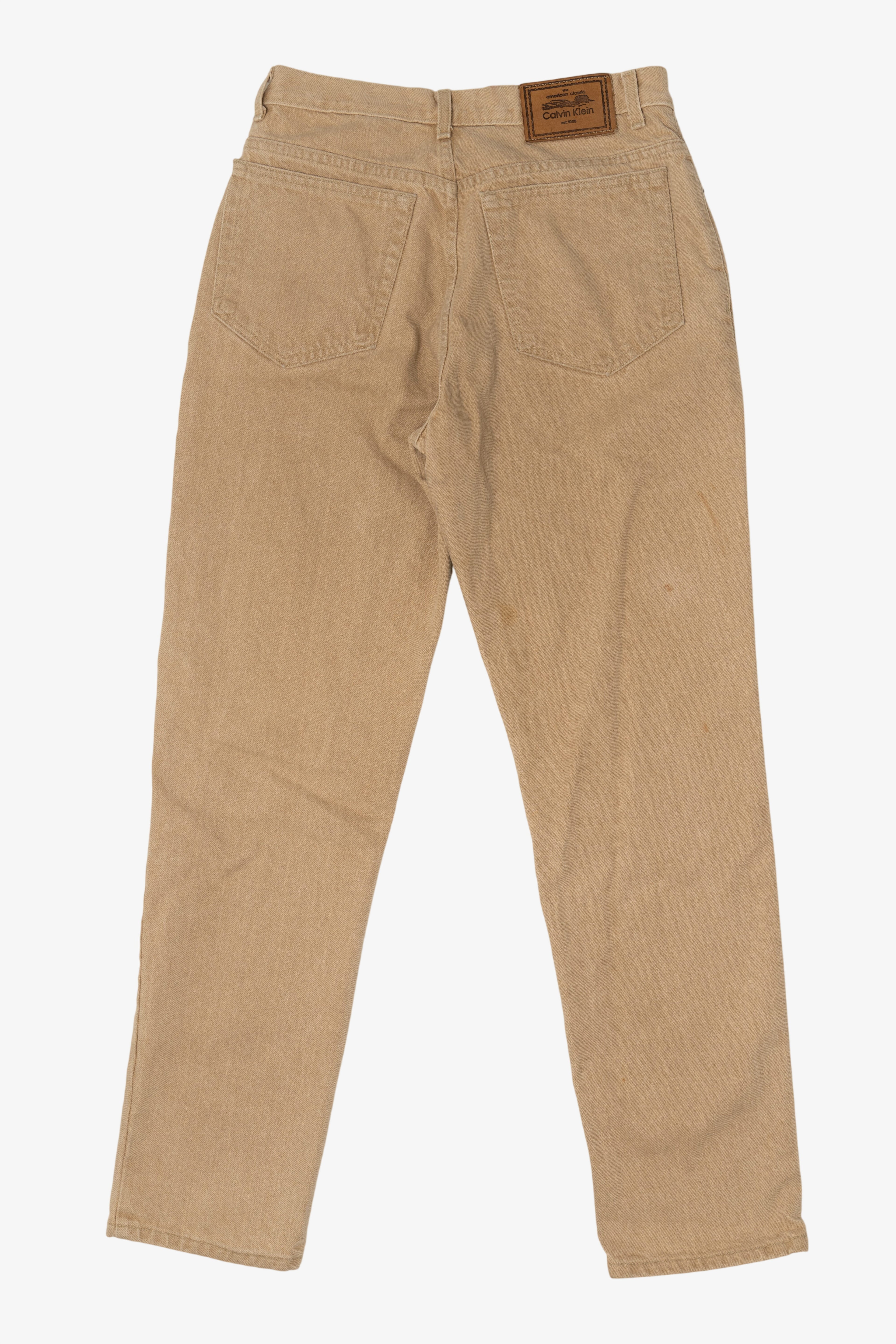 Vintage Union Made Khaki Calvin Klein Denim Pants (1990s)