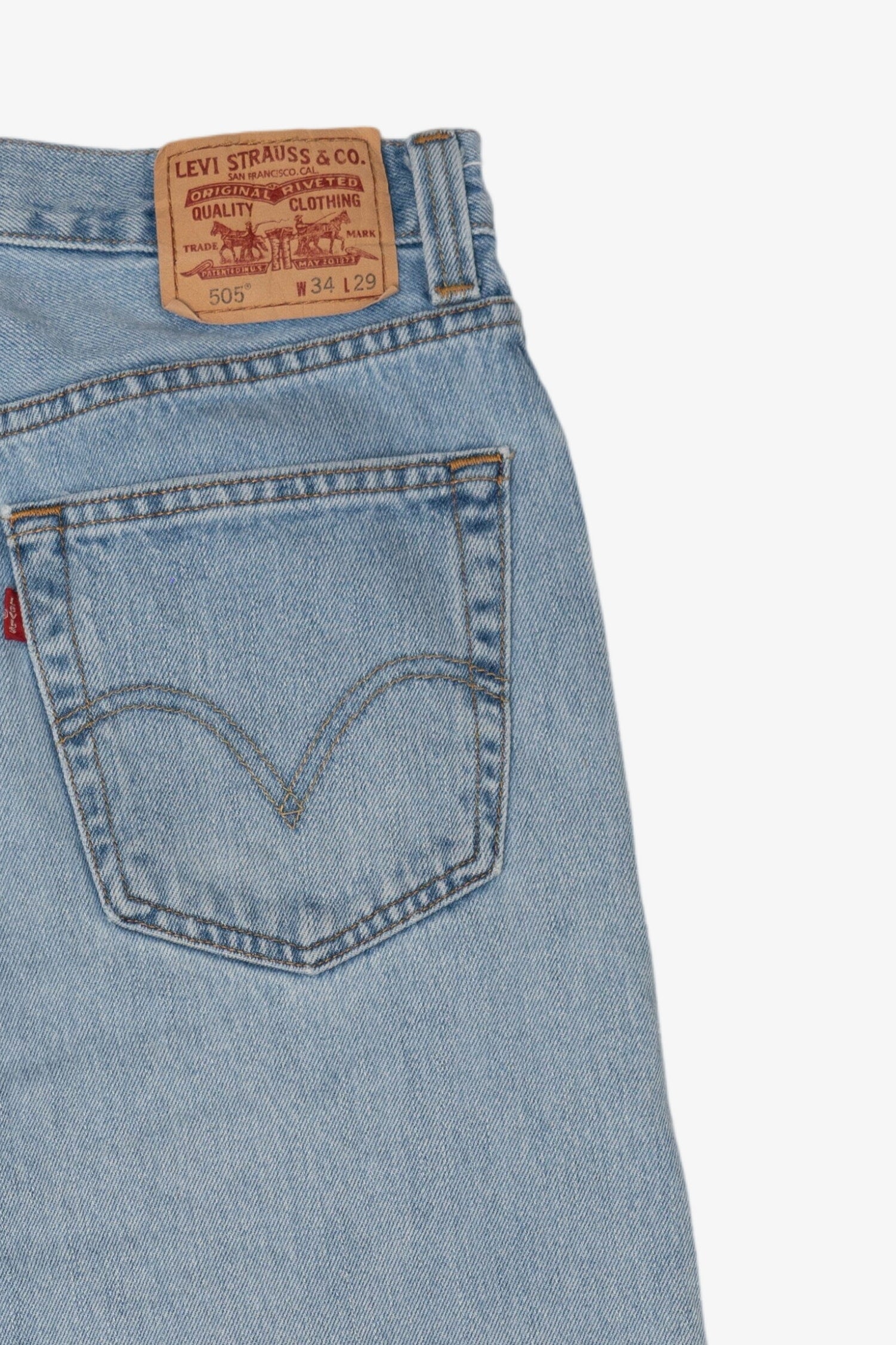 Vintage Levi's 505 Regular Fir 34x29 Denim Jeans (2000s)