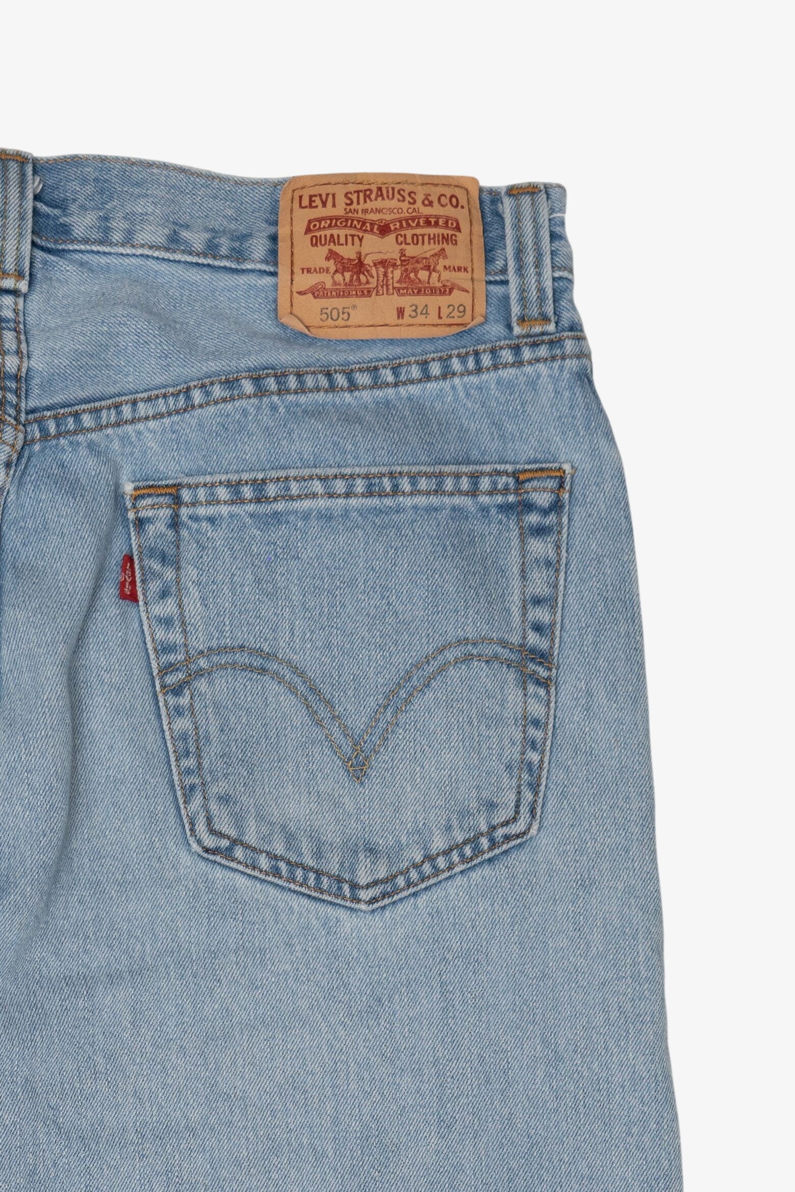 Vintage Levi's 505 Regular Fir 34x29 Denim Jeans (2000s)