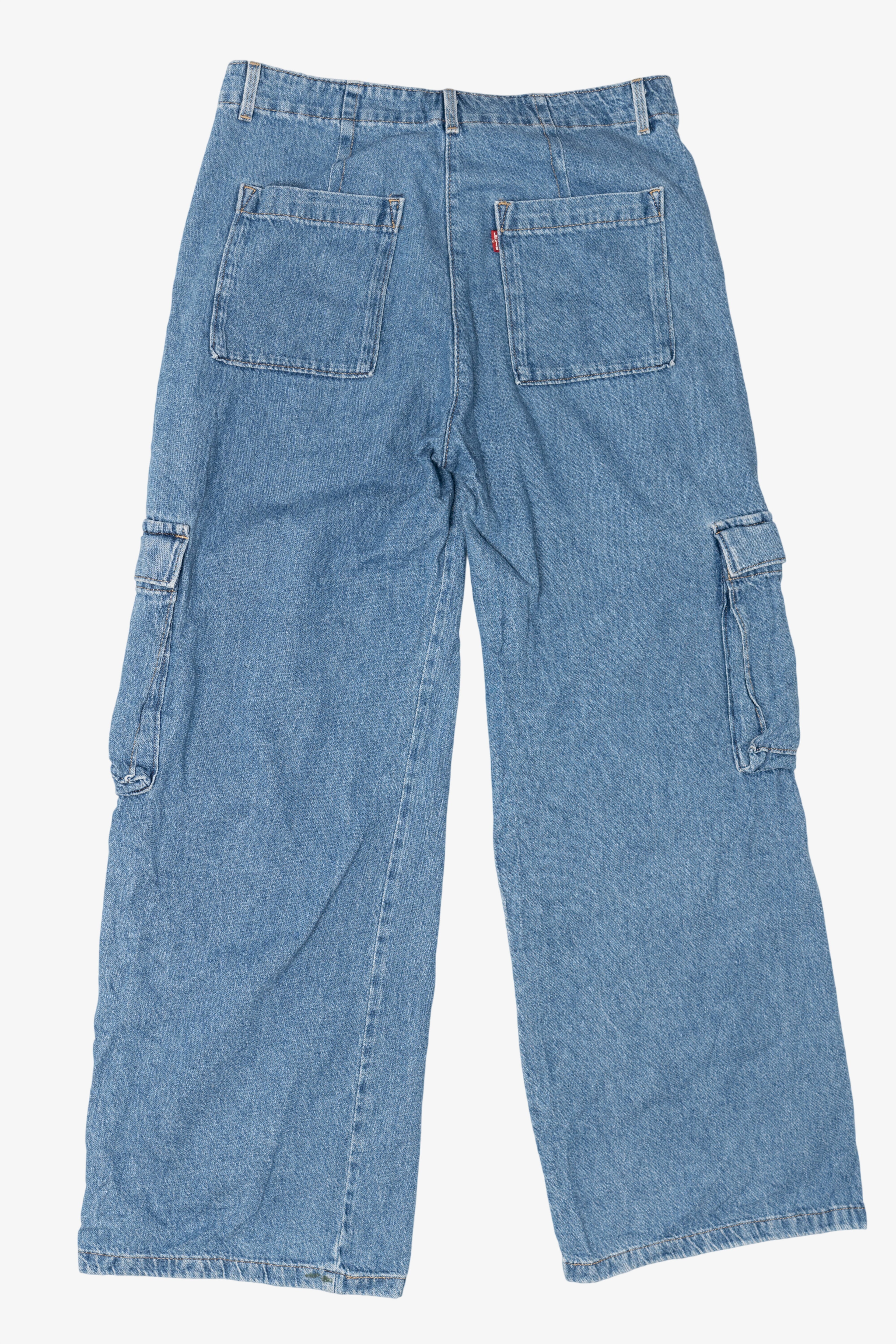Blue Levi's Baggy Cargo Denim Jeans (2010s)