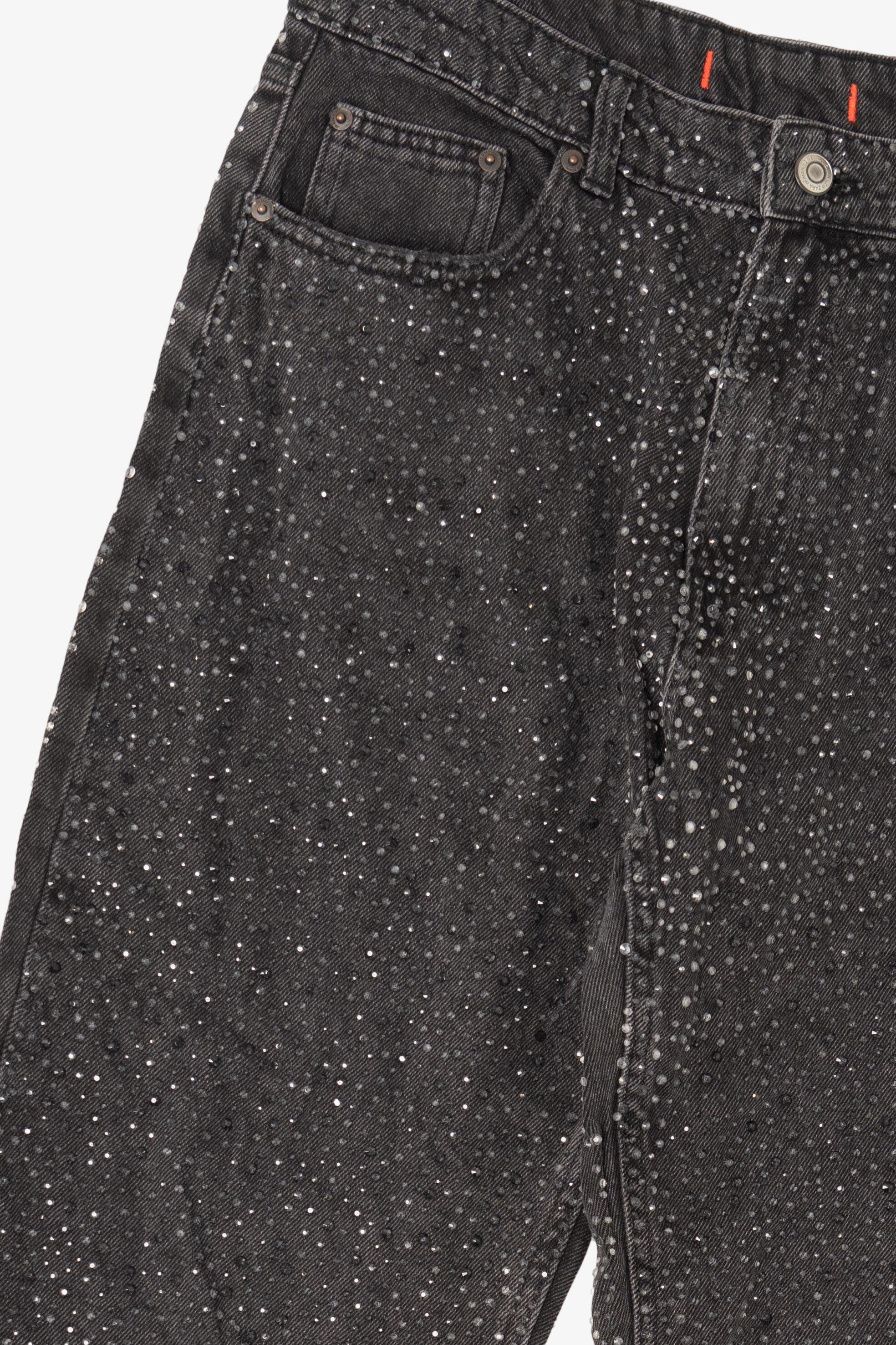 Zara Rhinestone Denim Jeans (2020s)
