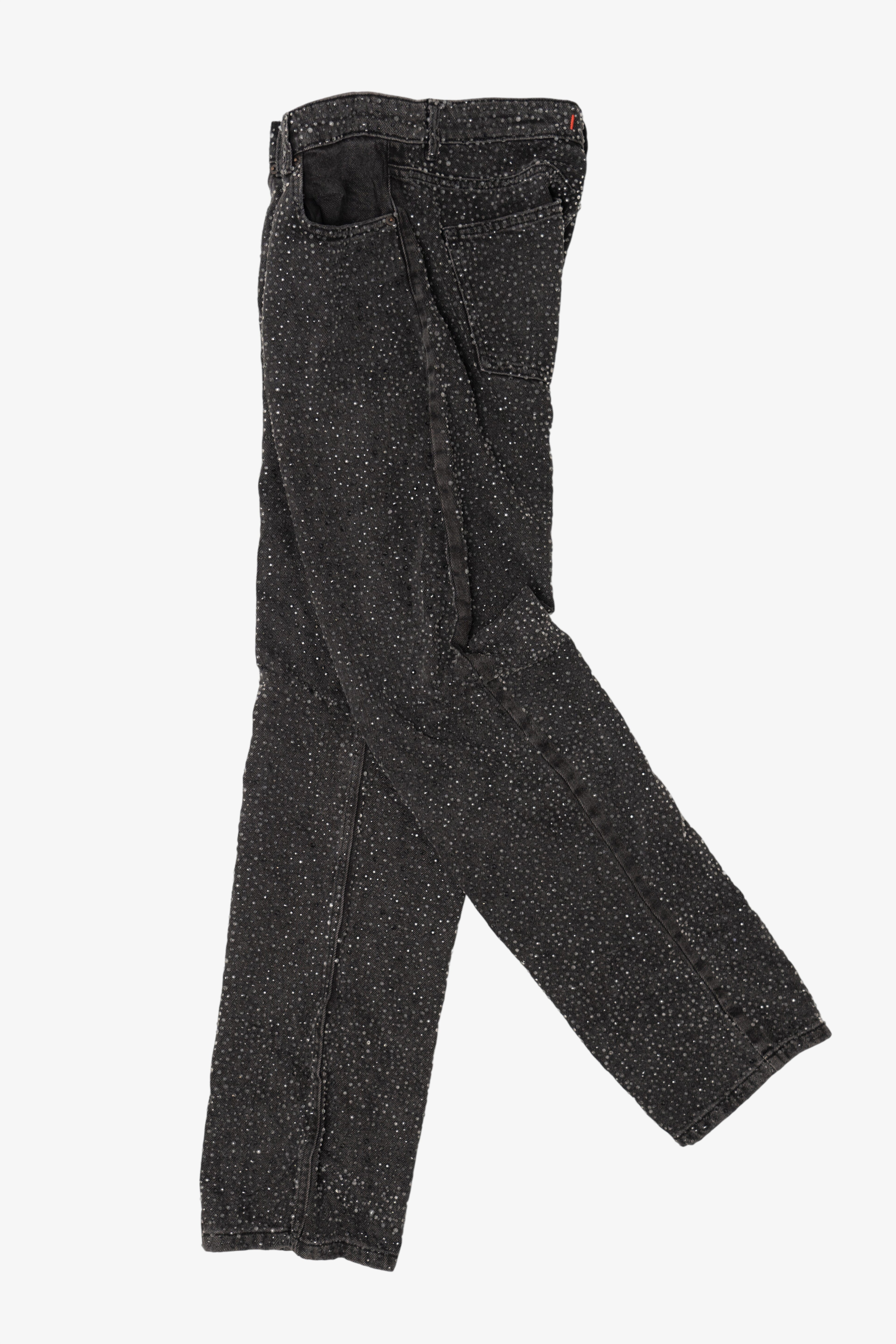 Zara Rhinestone Denim Jeans (2020s)