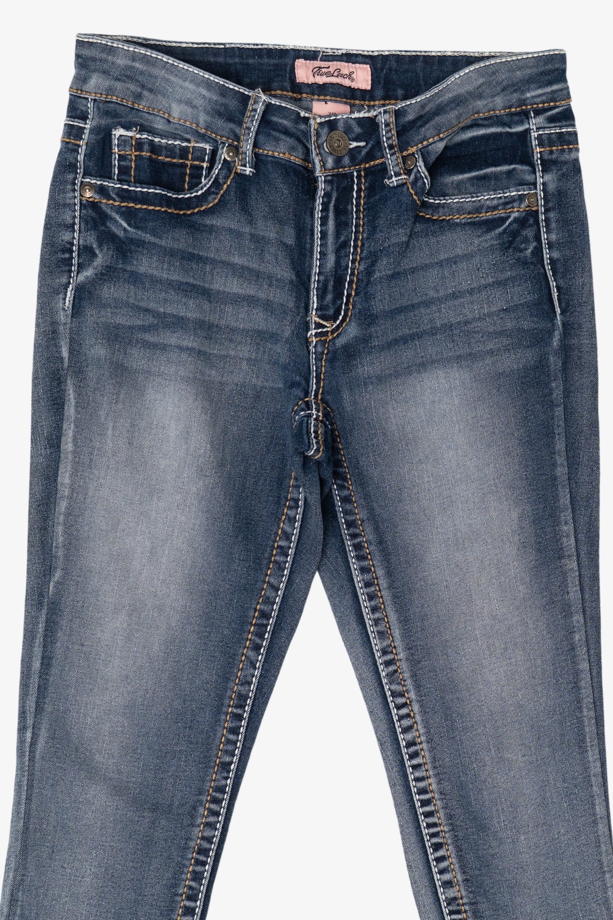 Vintage Kids True Luck Denim Cutoff Capri Jeans (2000s)