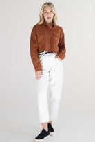 White Brittania Jeans