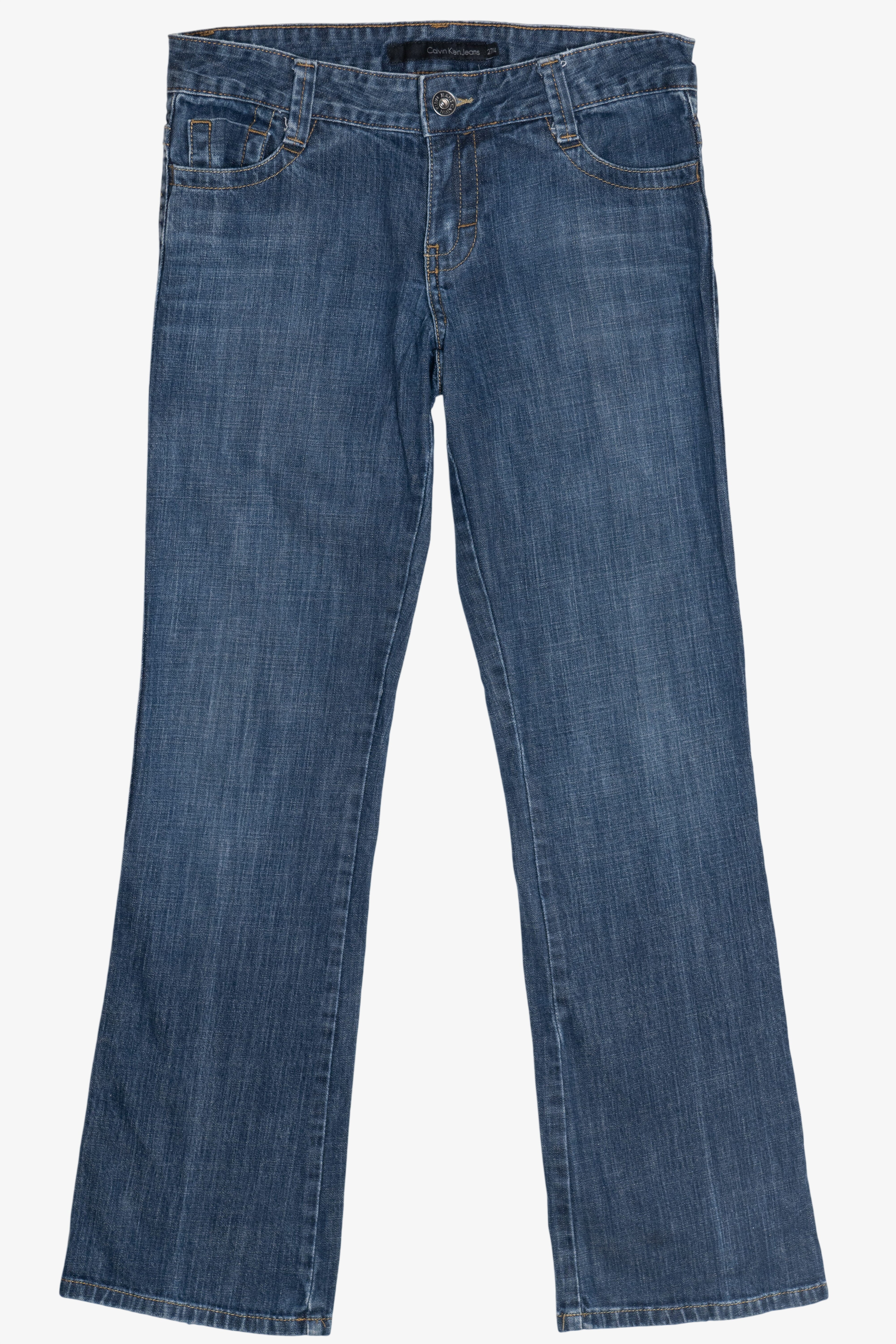 Vintage Y2K Calvin Klein Button Pocket Boot Cut Denim Jeans (2000s)