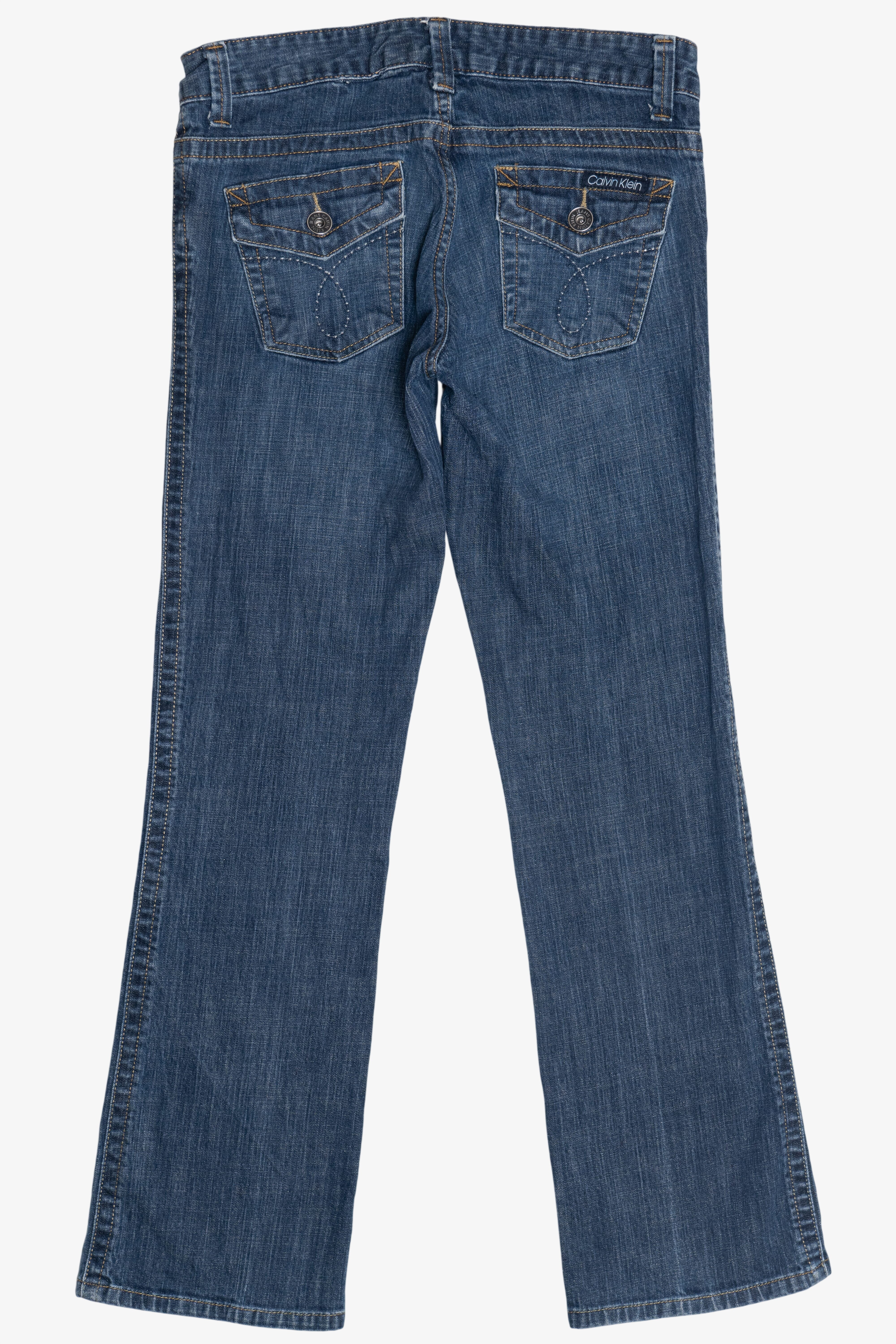 Vintage Y2K Calvin Klein Button Pocket Boot Cut Denim Jeans (2000s