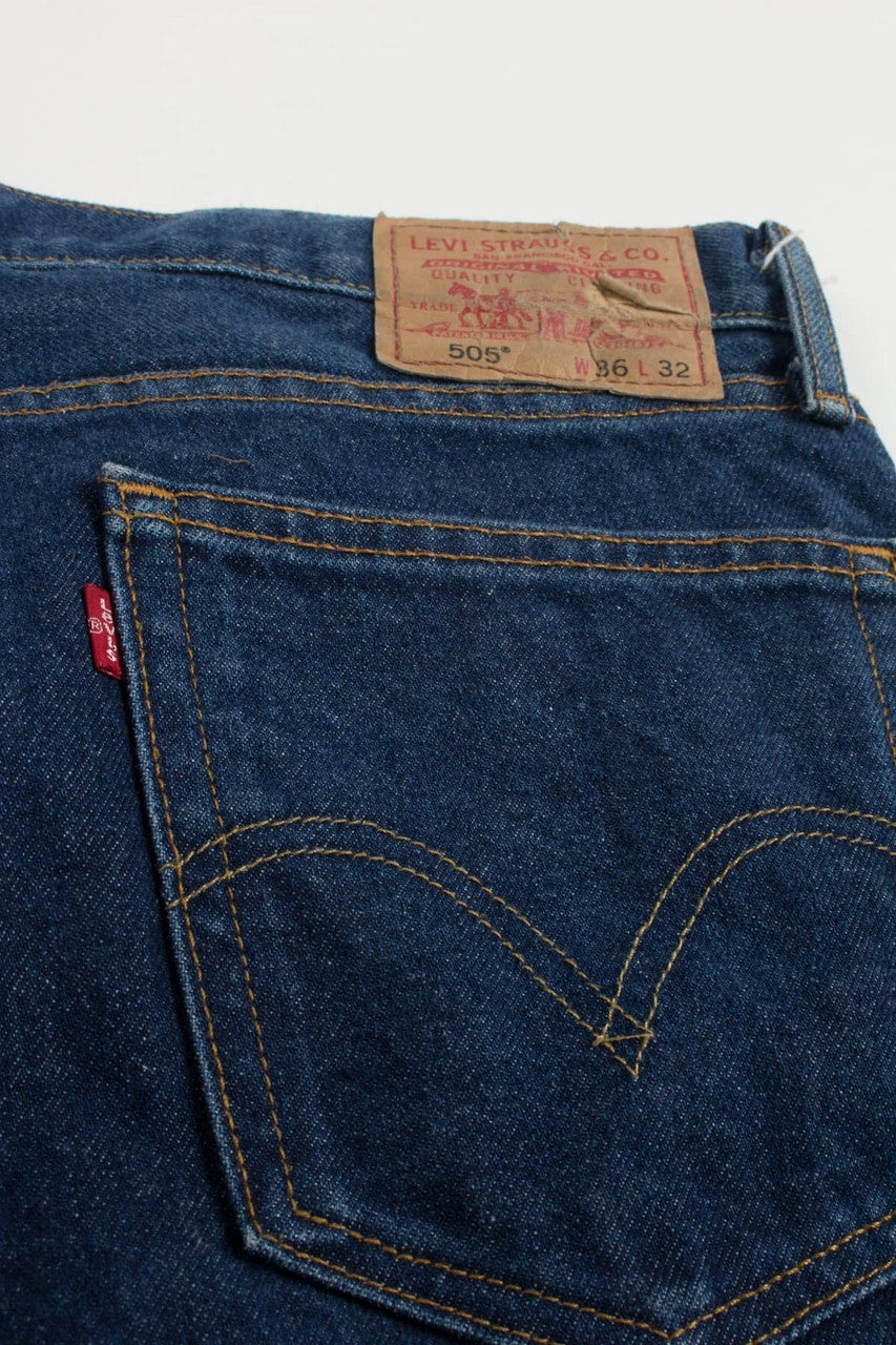 Levi's Straight Fit 505 Denim Jeans 708 (sz. W36 L32)