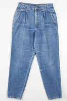 Vintage Pleated Front Denim Jeans 721 (sz. 18)
