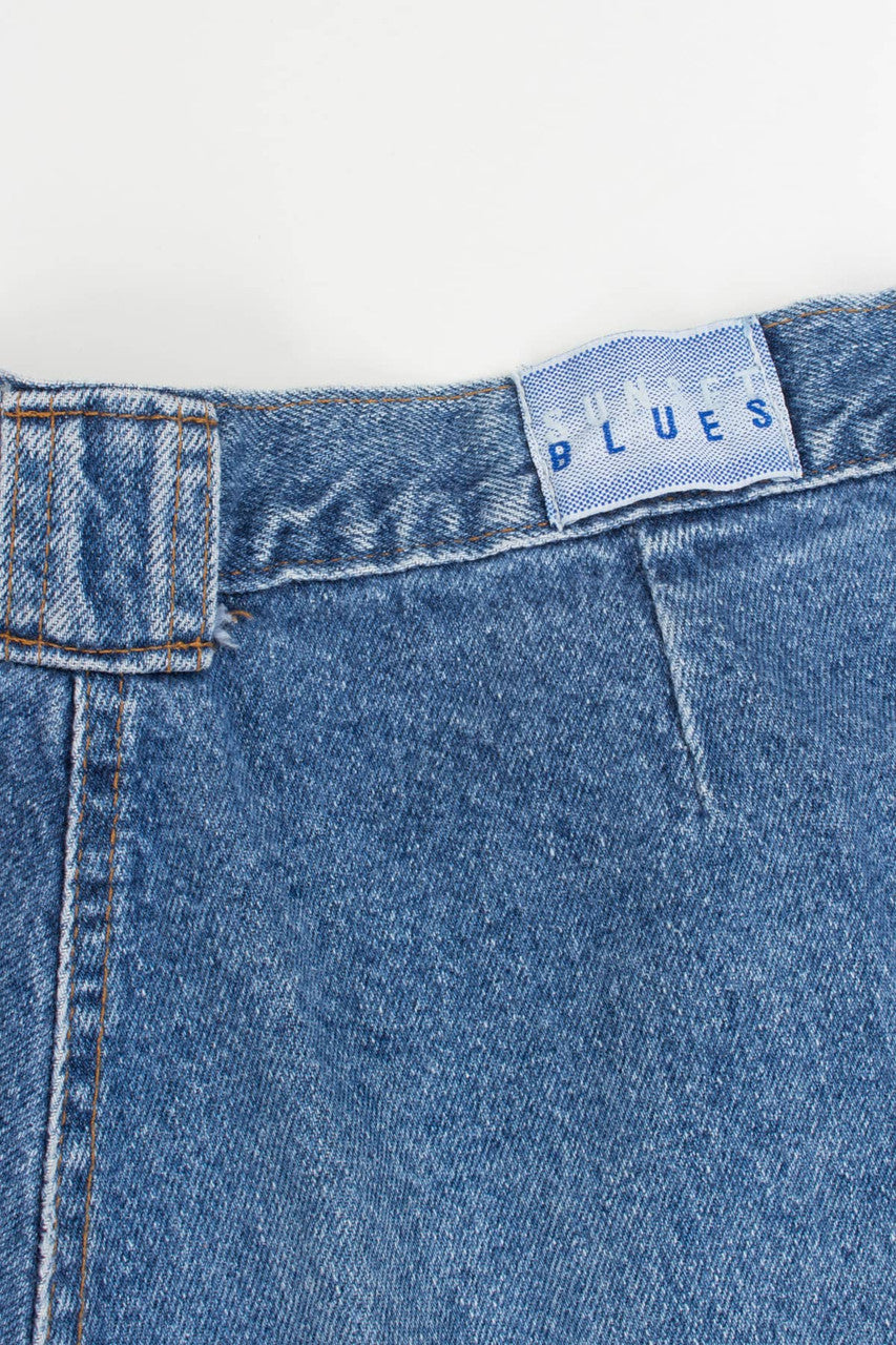 Vintage Pleated Front Denim Jeans 721 (sz. 18)