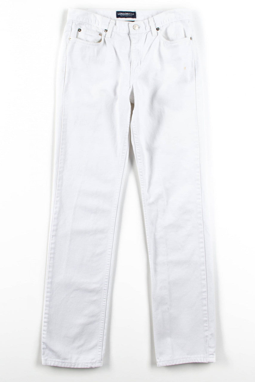Vintage White Denim Jeans (sz. 8)