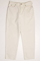 Cream Lands' End Denim Jeans (sz. 12 Petite)