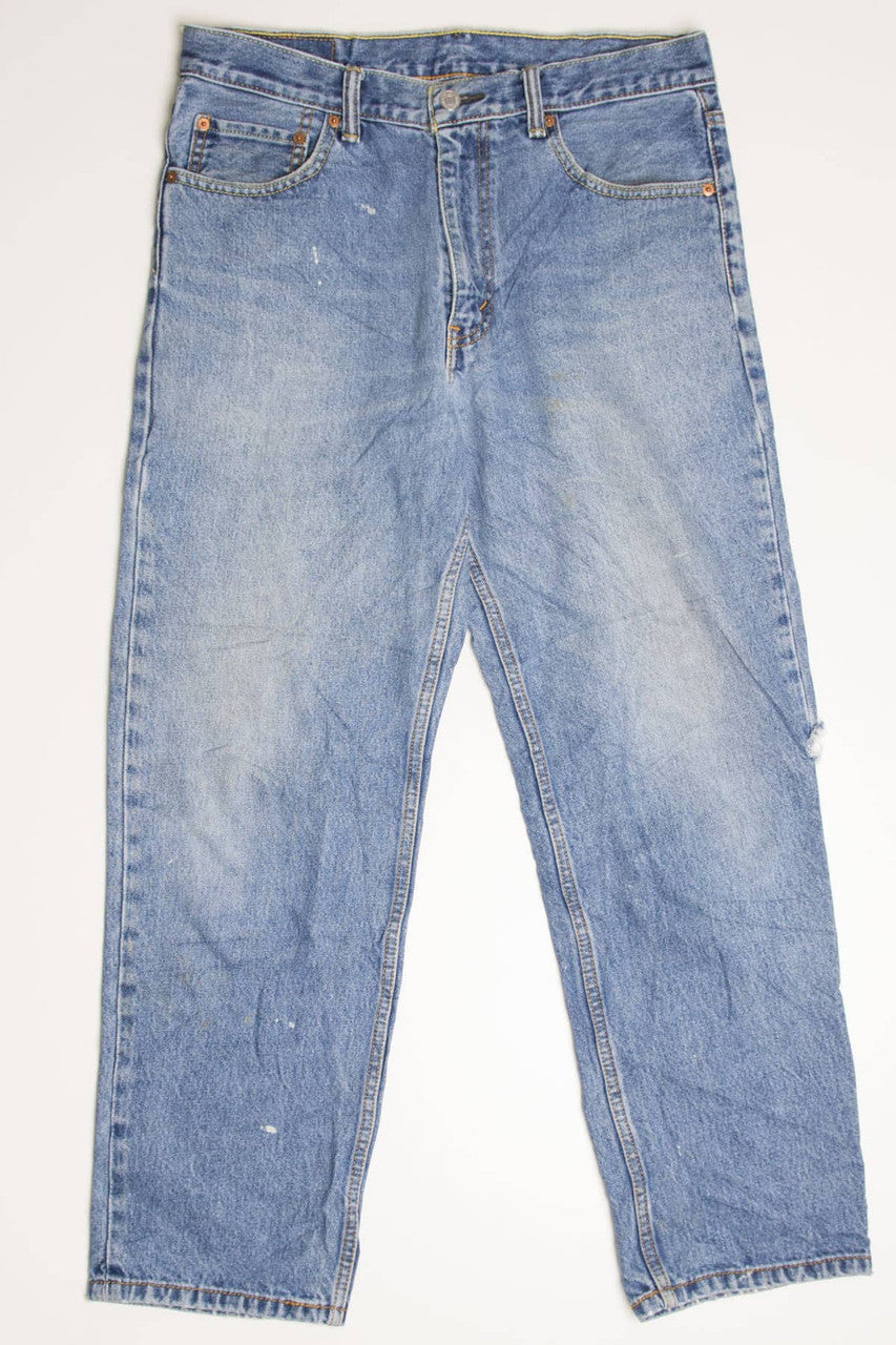 Bleached & Torn Levi's 550 Denim Jeans (sz. W33 L30)
