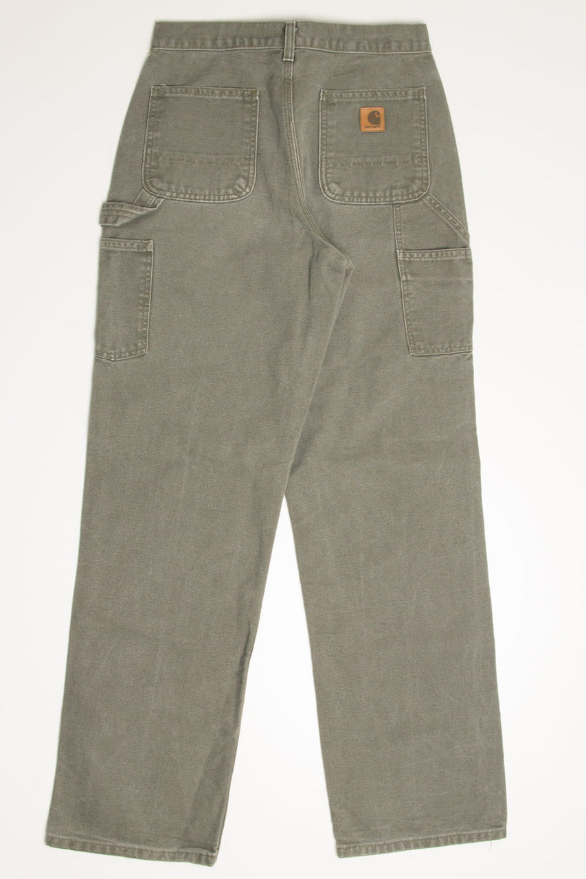 Olive Carhartt Dungarees Denim Jeans (sz. W30 L34)