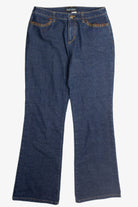 Y2k Suede Lace Up Denim Jeans 977