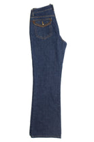 Y2k Suede Lace Up Denim Jeans 977