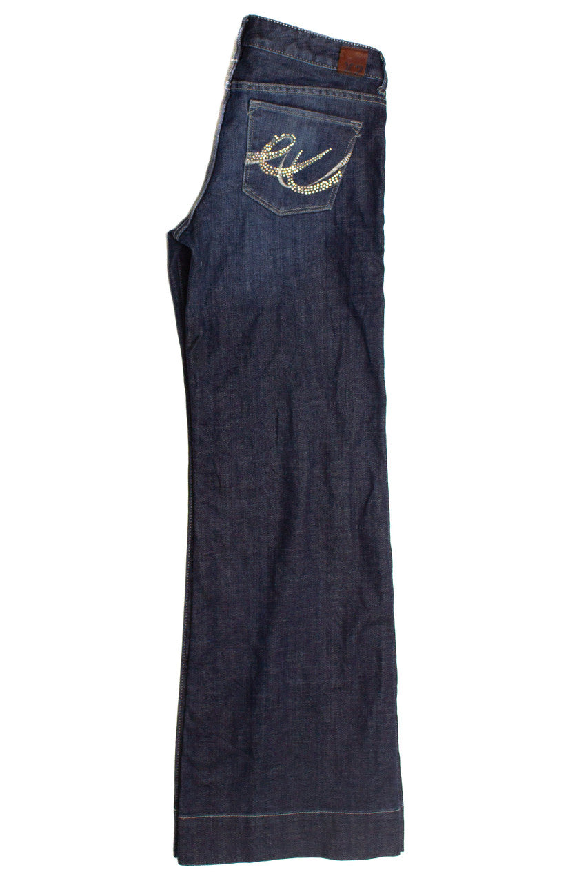 Y2k Bedazzled Pocket Denim Jeans 984
