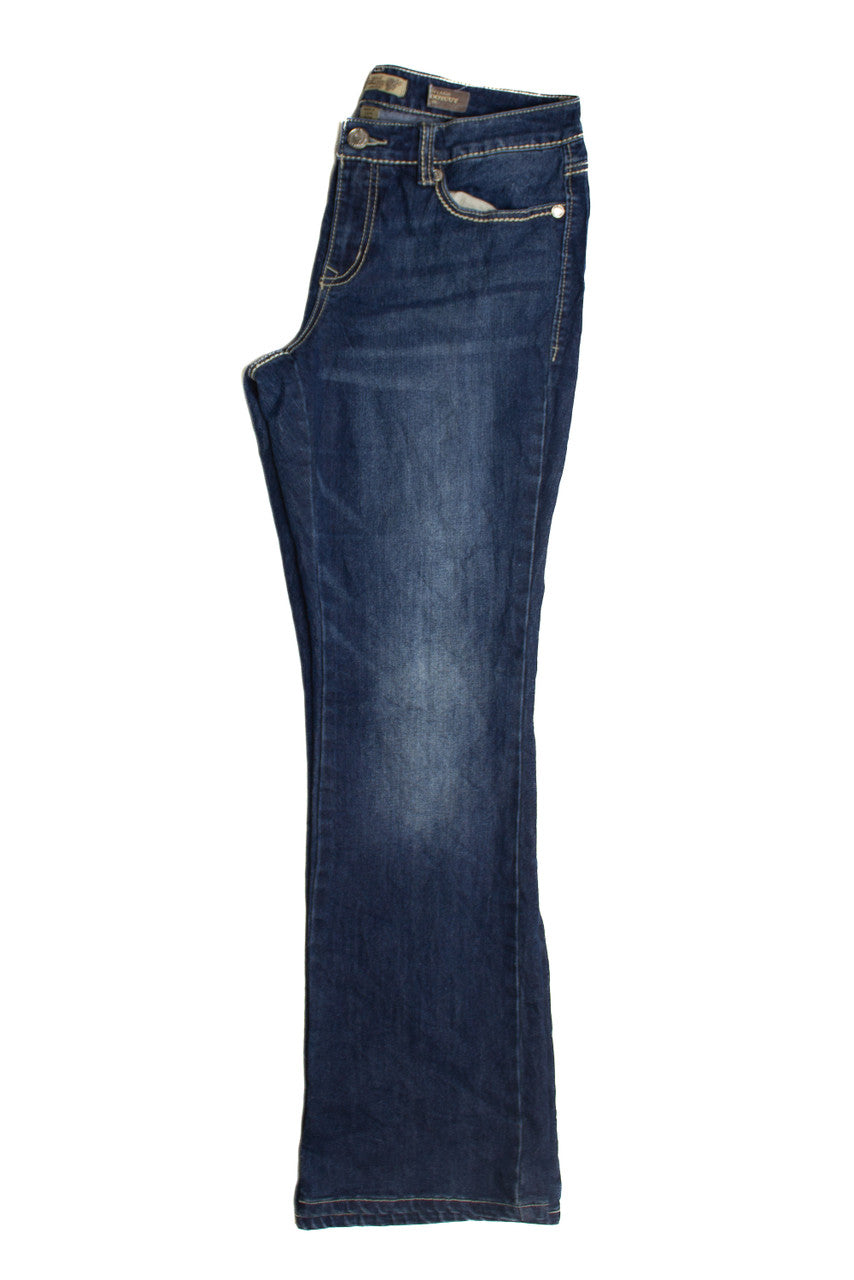Y2k Mandala Embellished Denim Jeans (2000s) 985