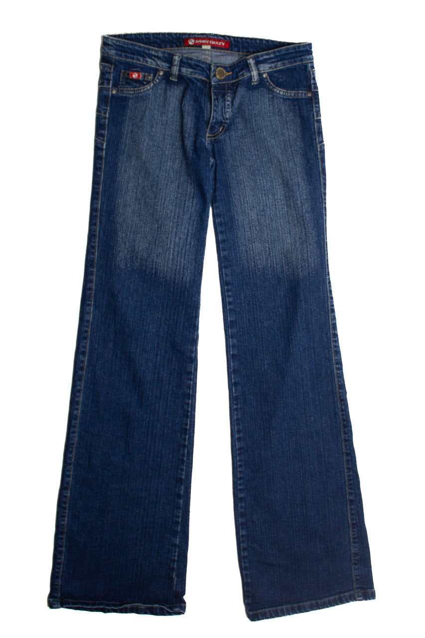 Y2k Daisy Crazy Denim Wide Leg Jeans (2000s) 987