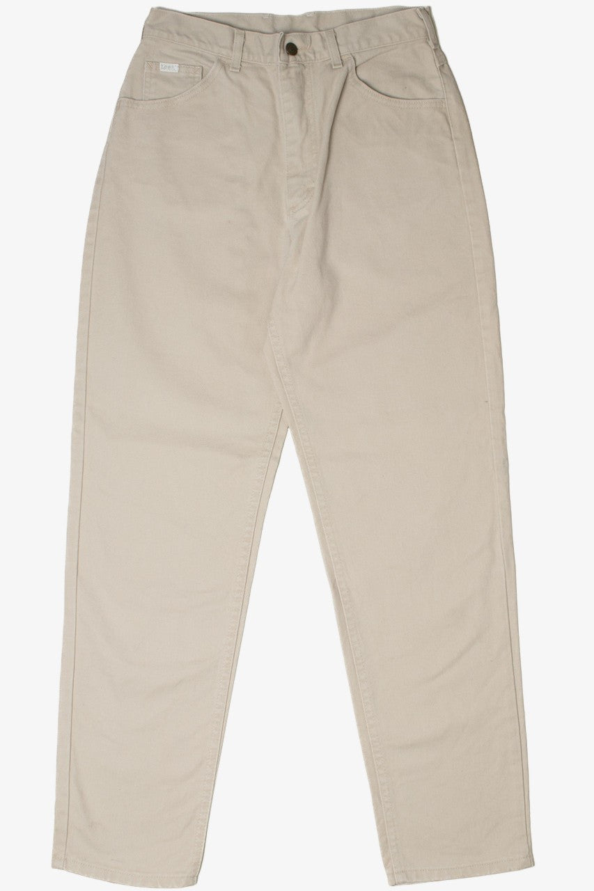 Vintage Beige High Waisted Lee Denim Jeans