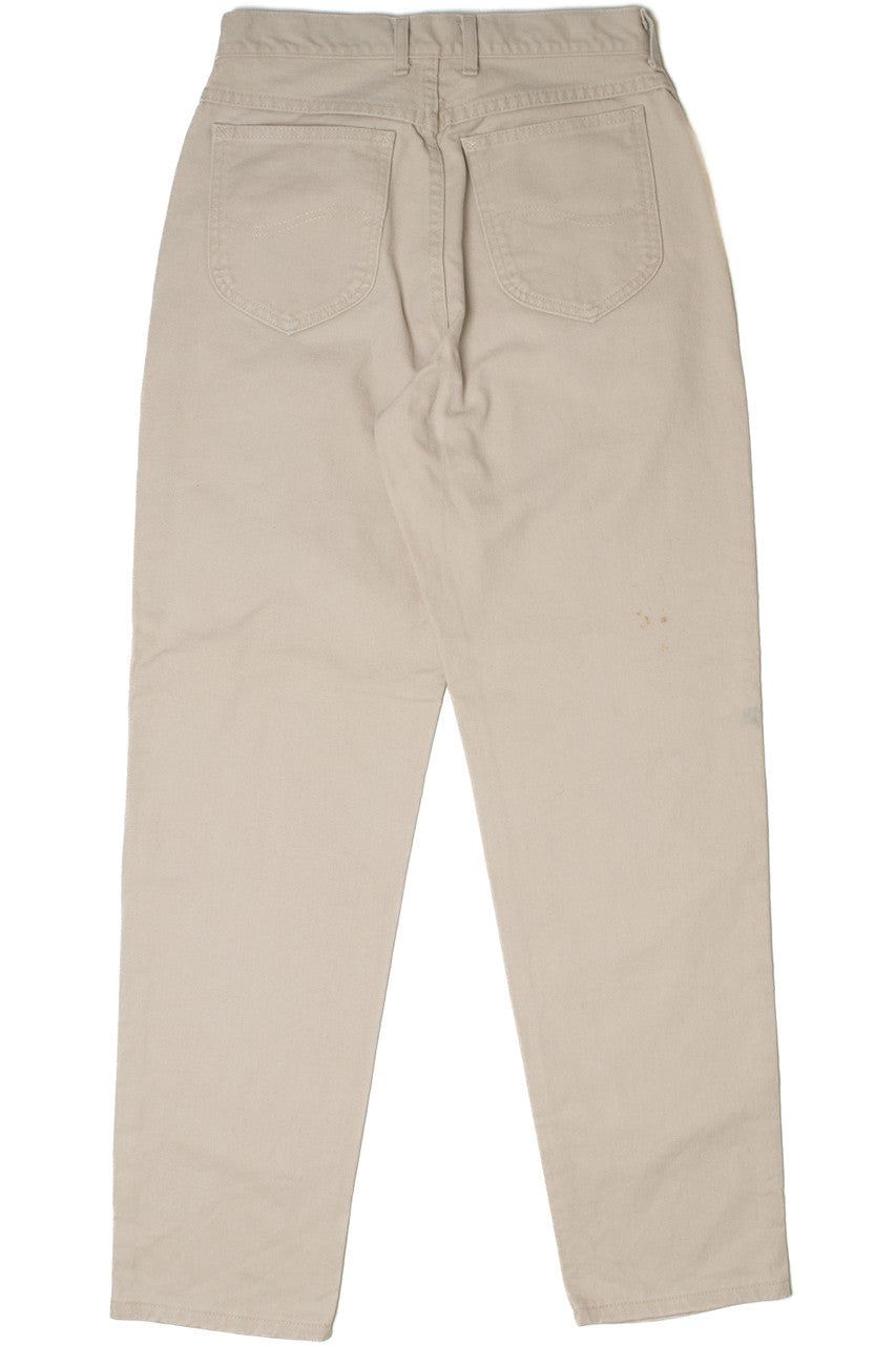 Vintage Beige High Waisted Lee Denim Jeans
