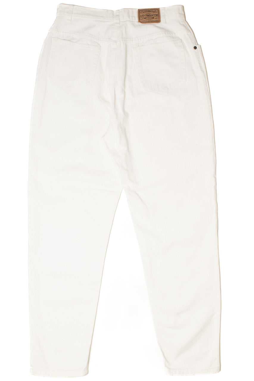 Vintage White High Waisted Liz Claiborne Denim Jeans