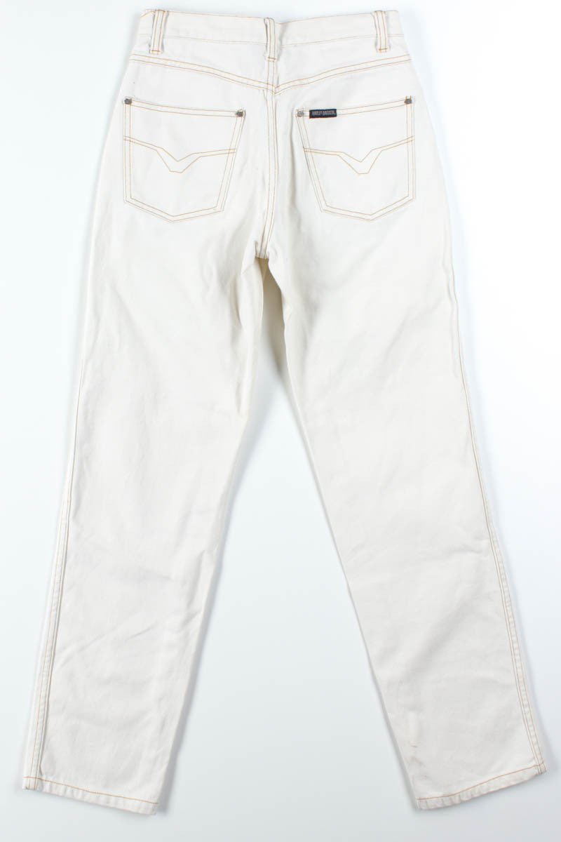 White Harley Davidson Jeans (sz. 4)