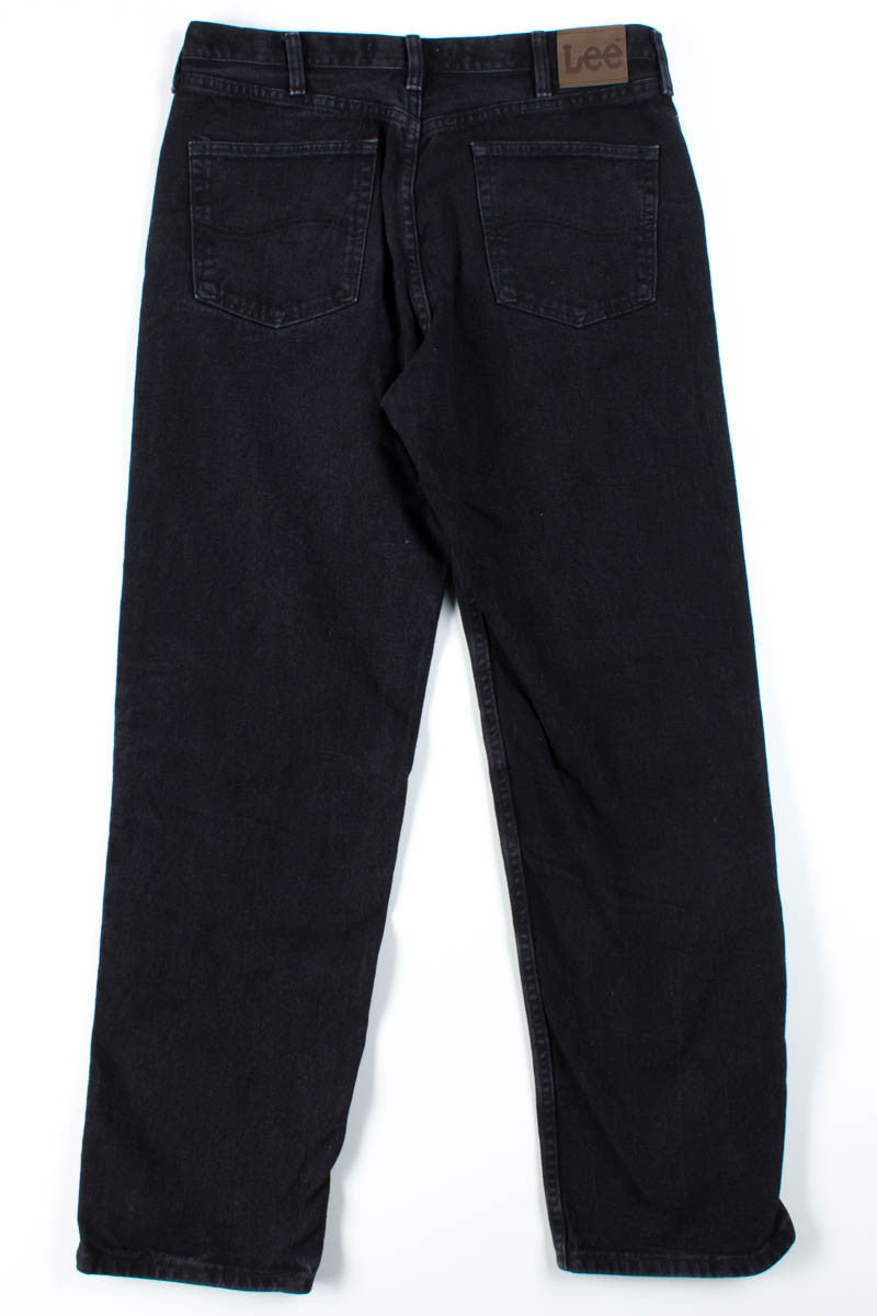 Black Relaxed Fit Lee Jeans (sz. 36x34)