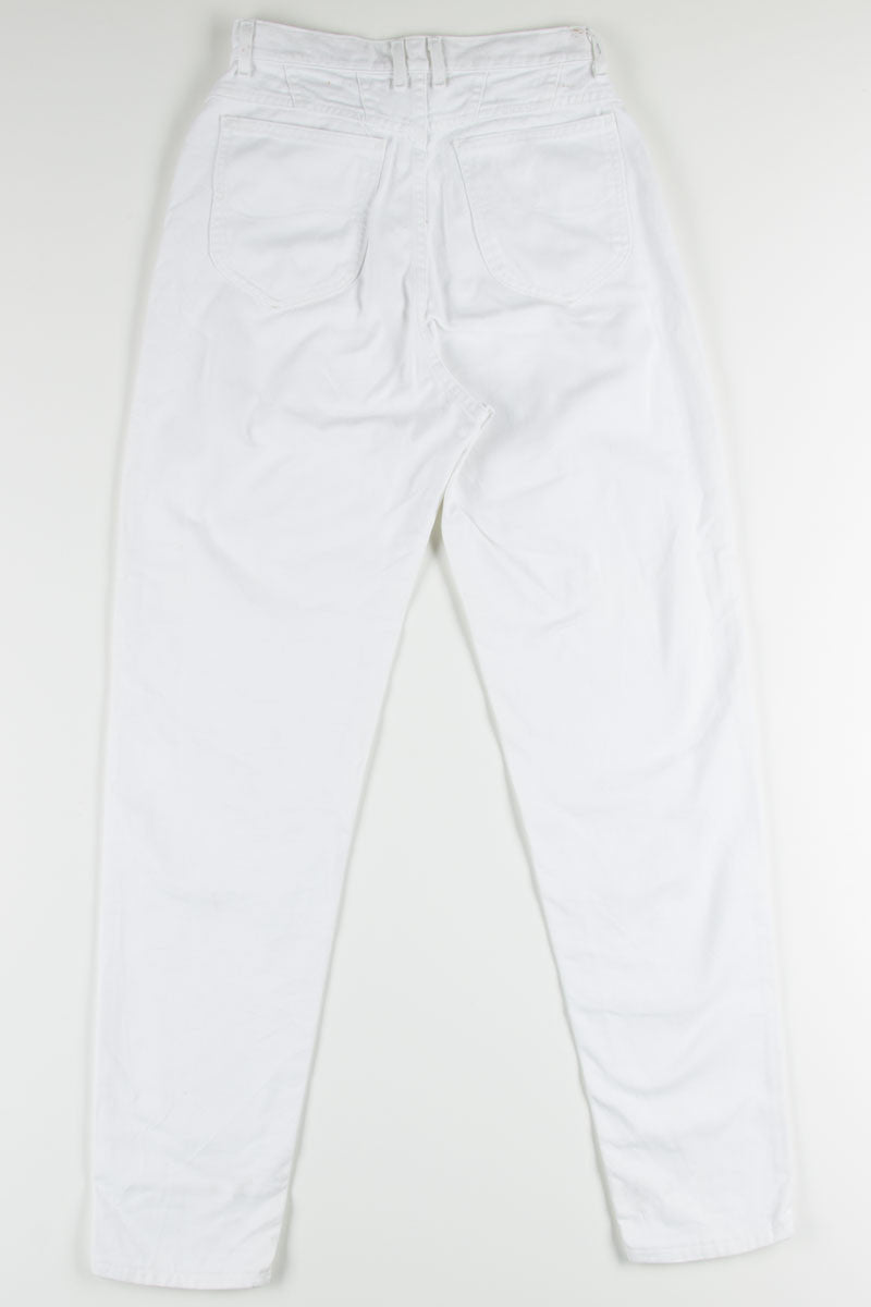 Lee White High Waisted Denim Jeans (sz. 10 Long)