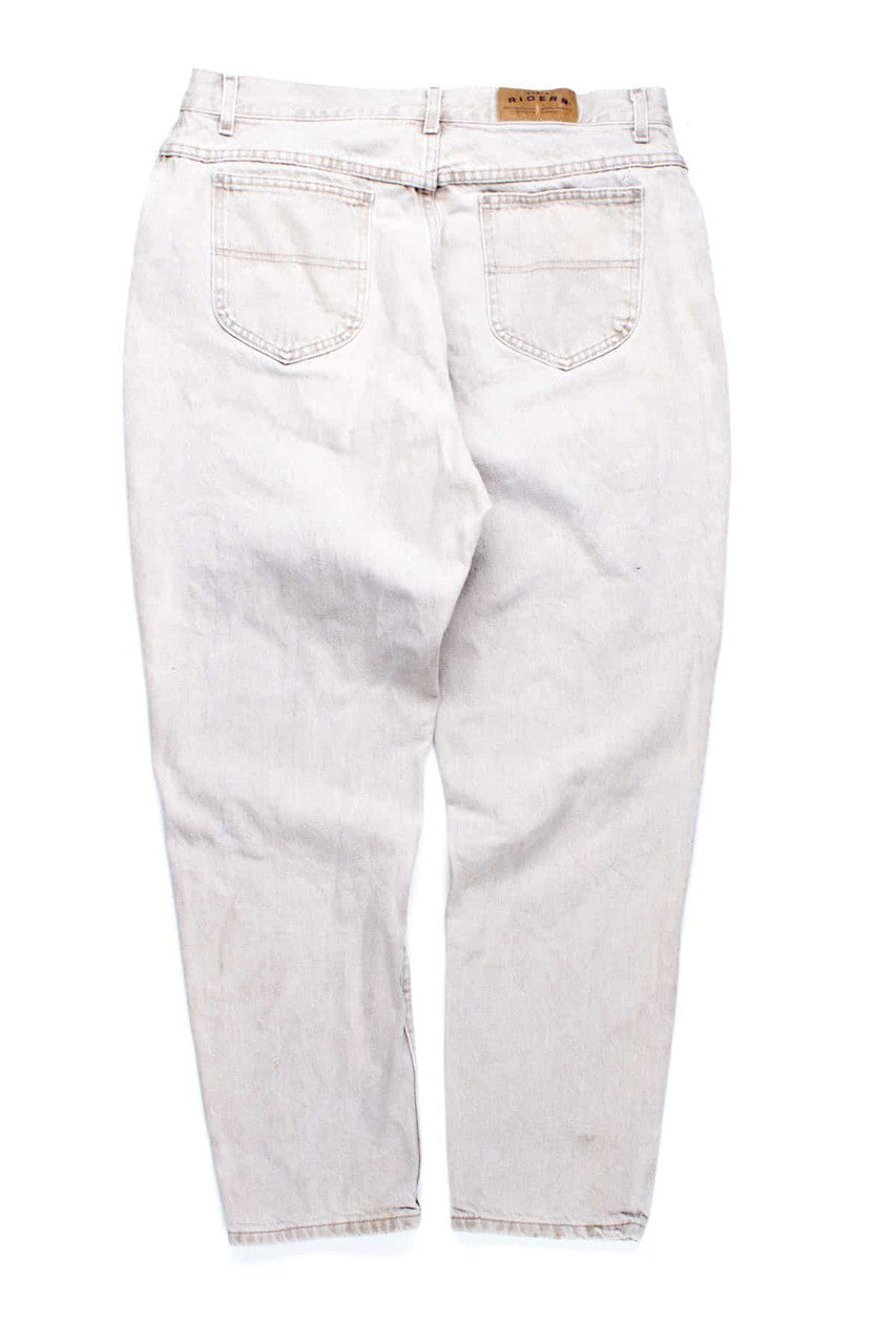 Mildly Distressed Tan High Waisted Jeans (sz. W36 L30)