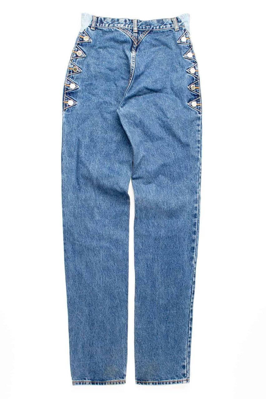 Lawman Home Repaired Embellished High Waist Vintage Jean (sz. 5)
