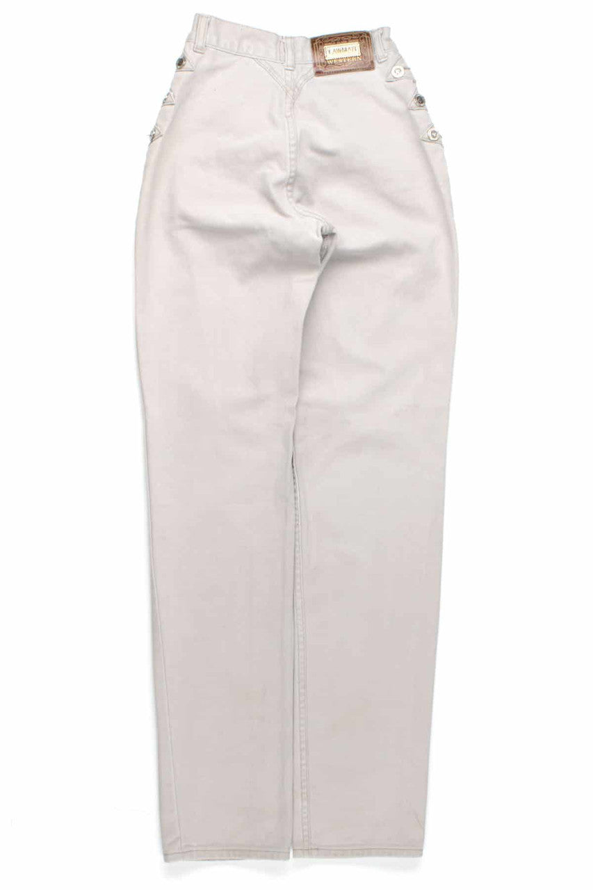Vintage Lawman Side Embellished Khaki Slim Fit Jean (sz. 1)