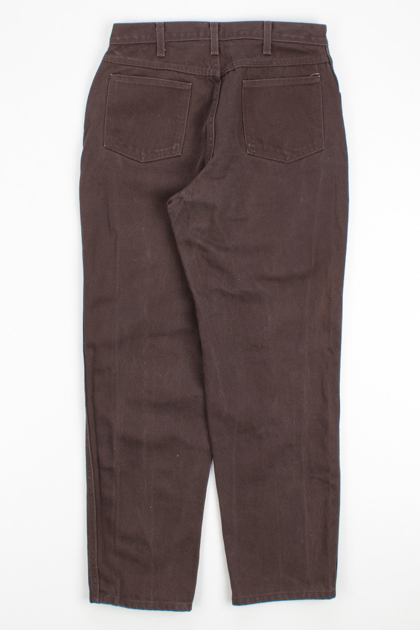 Chocolate Brown Vintage Jeans (sz. 14)