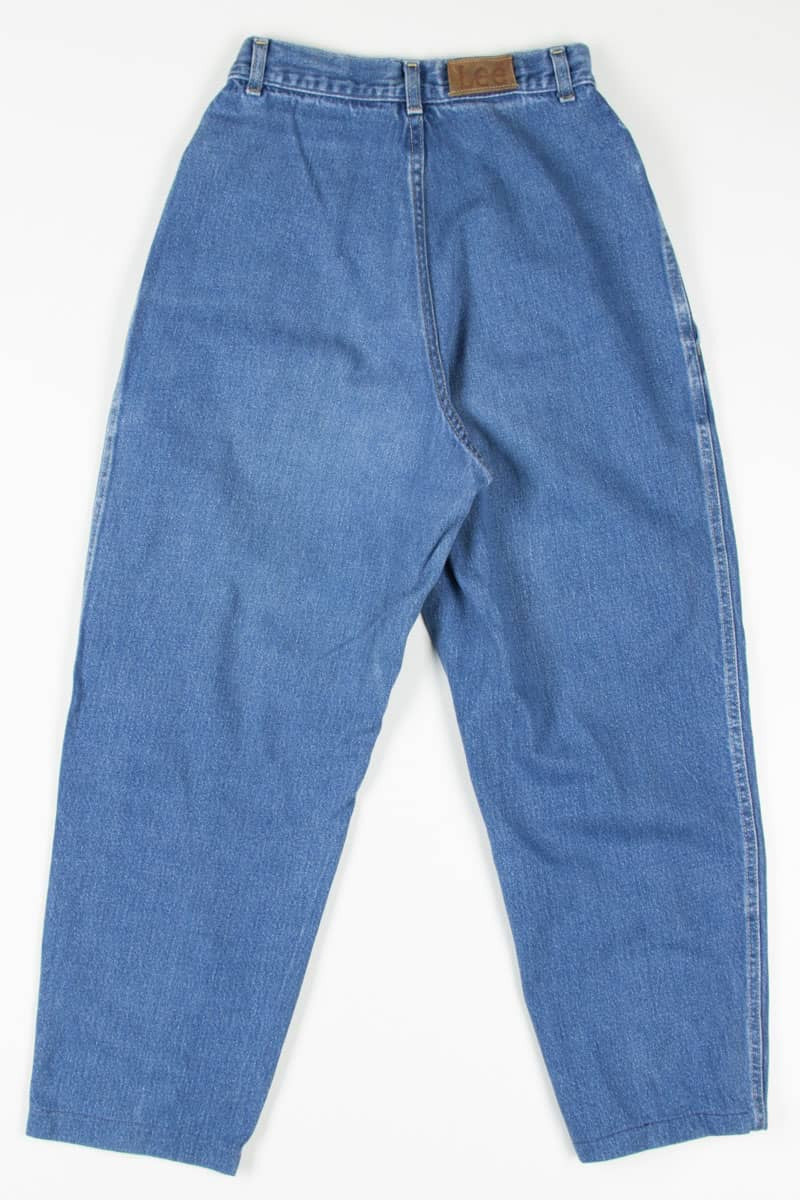 Vintage Paper Bag Waist Lee Denim Jeans 676 (sz. 9 Med)