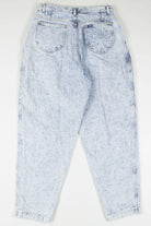 Vintage Fold Pleat Acid Washed Lee Denim Jeans 680 (sz. 16M)