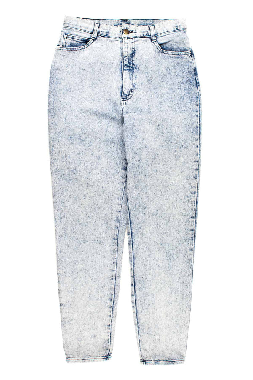 Super Soft High Waist Acid Wash Jean (Sz. W30 L30)