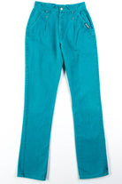 Teal Studded Roughrider Jeans (sz. 9/10)