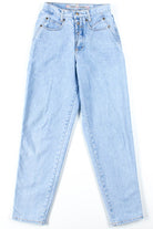 Button Fly Zena Blue Jeans (sz. 9)