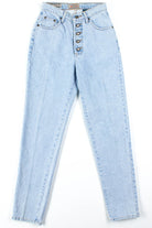 Button Fly EXP Blue Jeans (sz. 7/8)