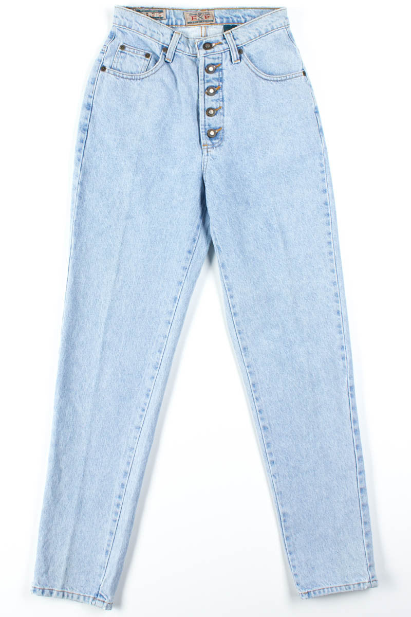 Button Fly EXP Blue Jeans (sz. 7/8)