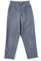 Grey Pleated Contempo Jeans (sz. 11)