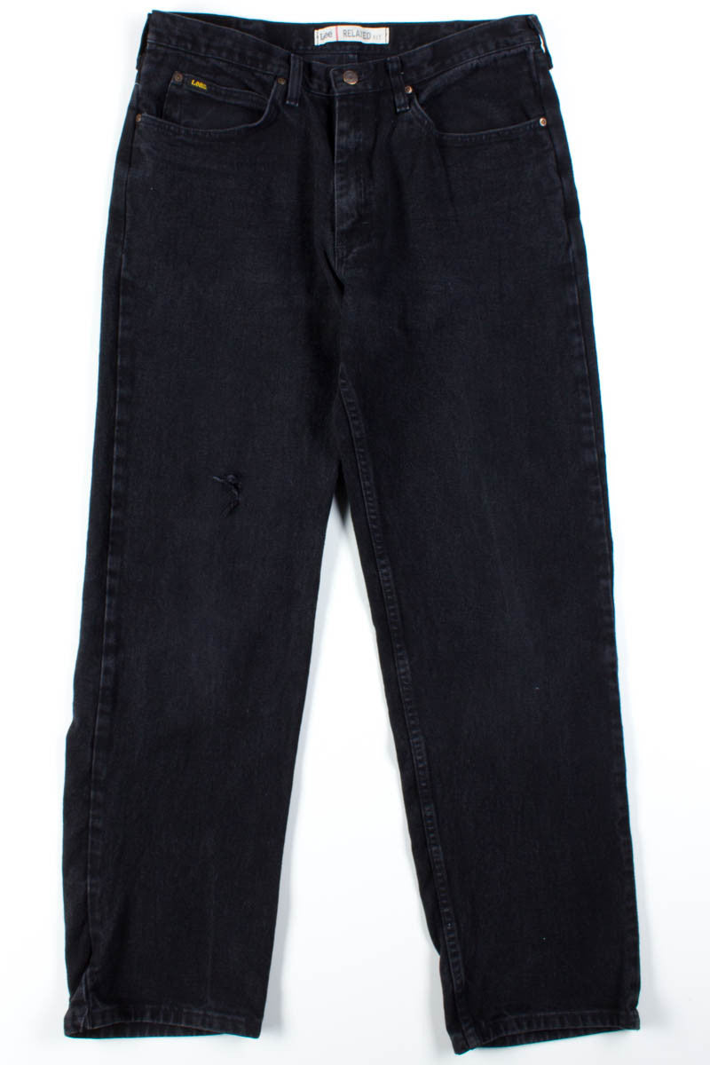Black Relaxed Fit Lee Jeans (sz. 36x34)