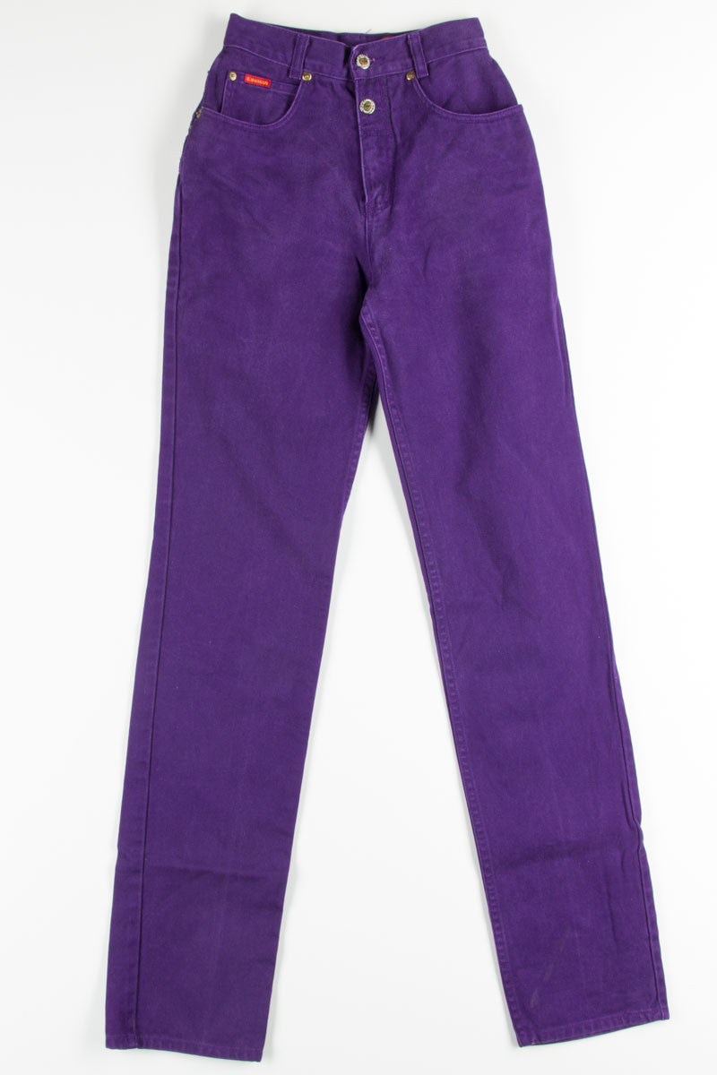 Purple High Waisted Denim Jeans (sz. 3)