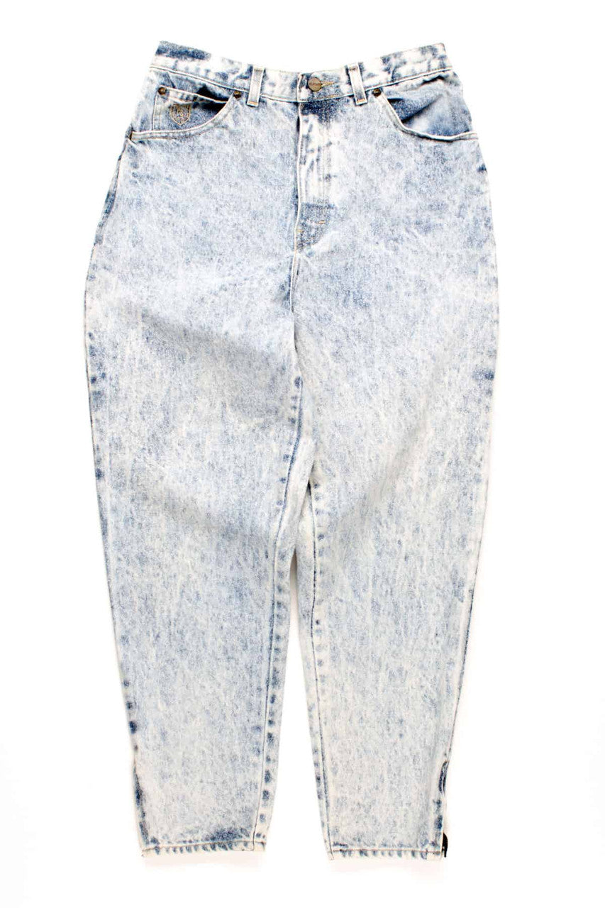 Zippered Ankle Classic Acid Wash High rise Skinny Jean (sz. Petite 12)