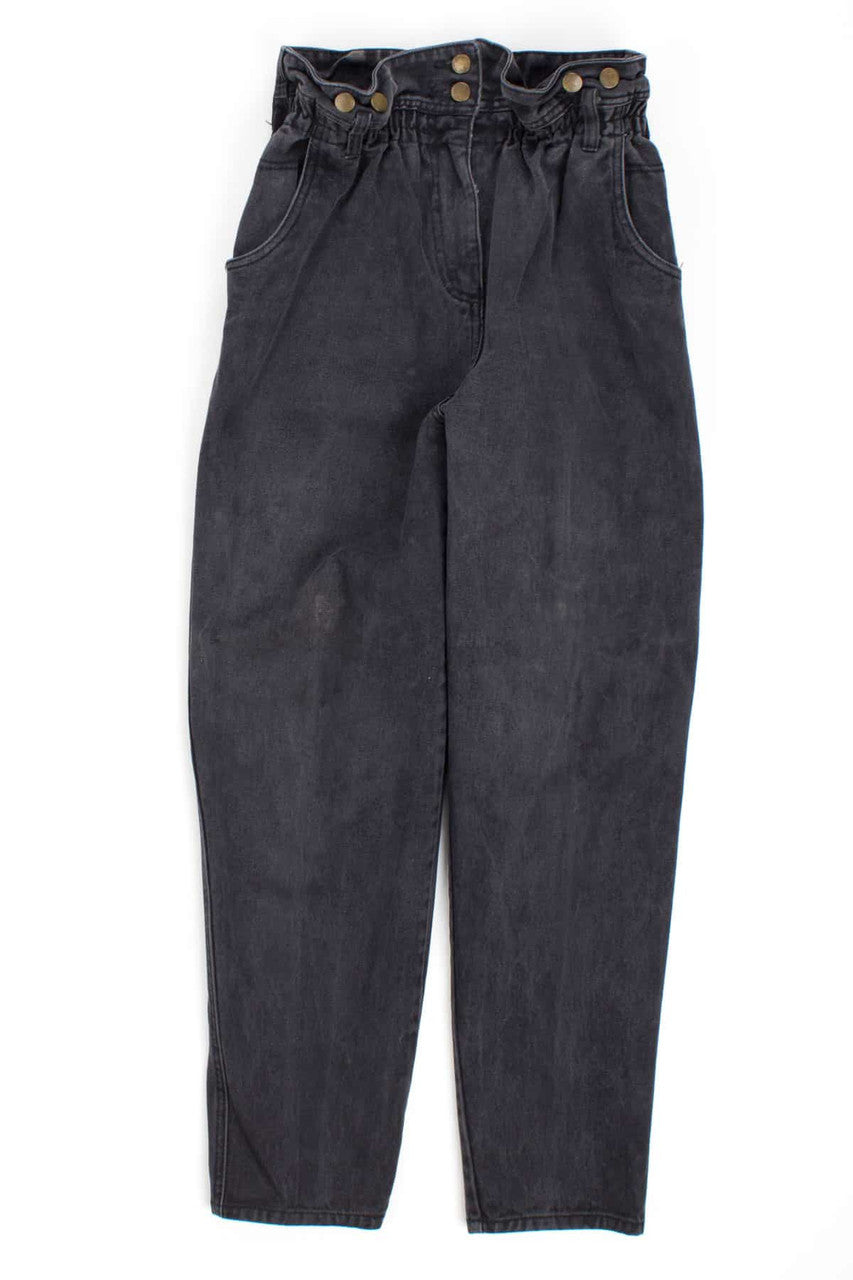 Paper Bag Waist Boutique Europa Vintage Jeans (sz. 10)
