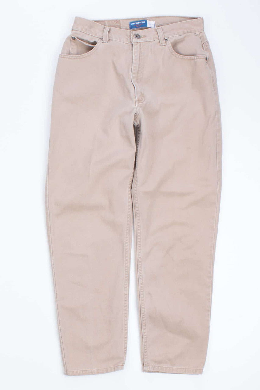 Petite Khaki Vintage Lizwear Jeans